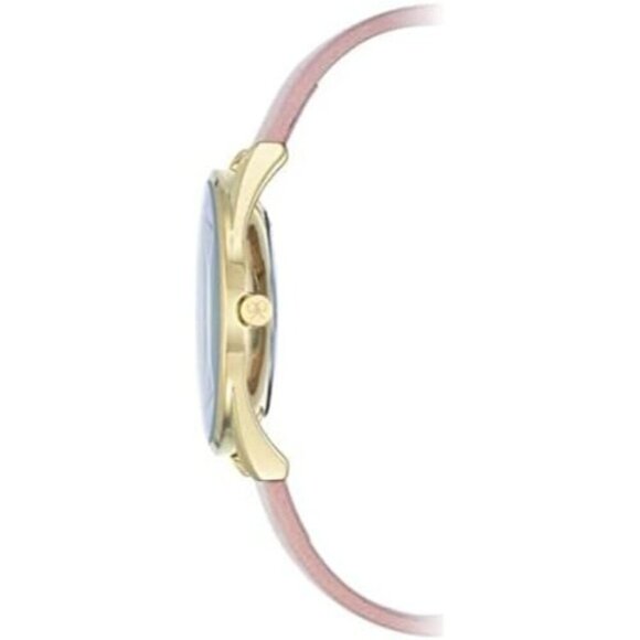✨ Nine West Strap Watch Women Pink Mineral Crystal buckle Resistant Watch - Picture 4 of 9